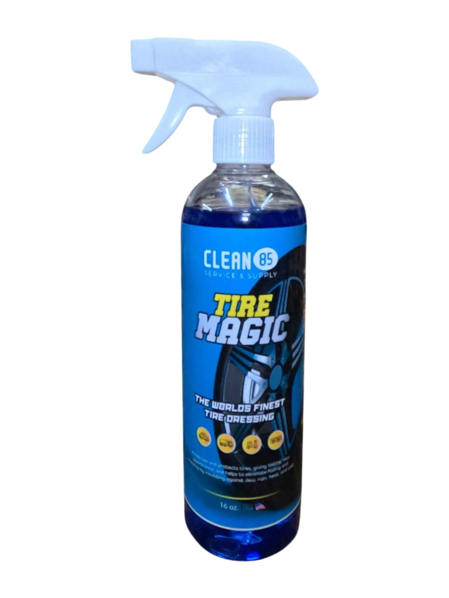 Tire Magic- Solvent Based Tired Dressing – Clean 85