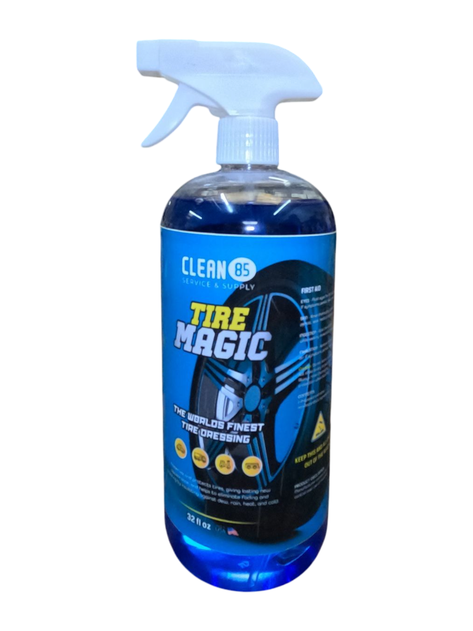 Tire Magic- Solvent Based Tired Dressing – Clean 85